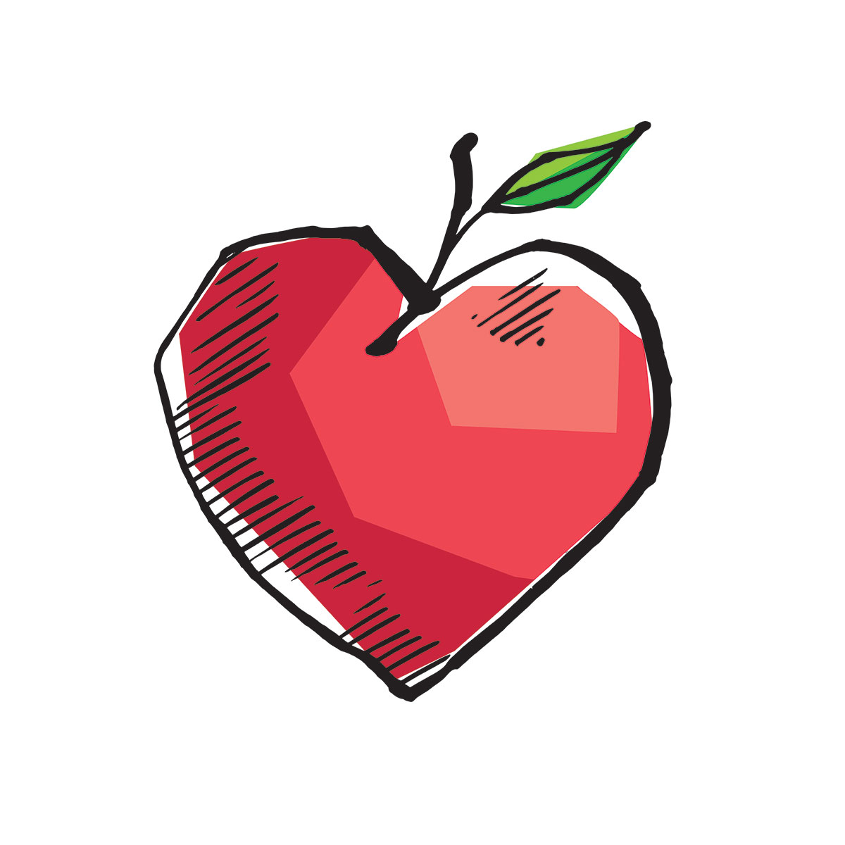 Graphic of an apple