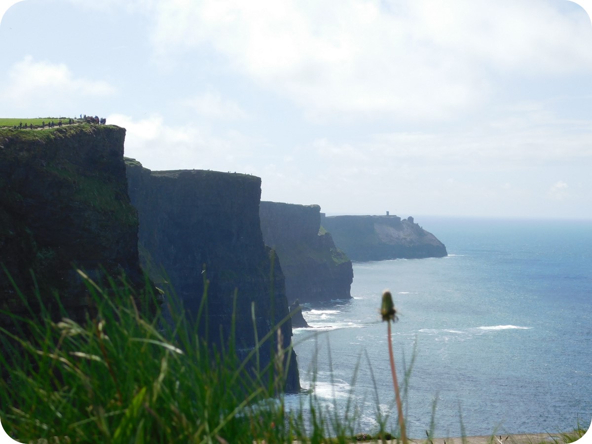 Myles Friedman Honors Program students walk along the Cliffs of Moher in County Clare, Ireland.