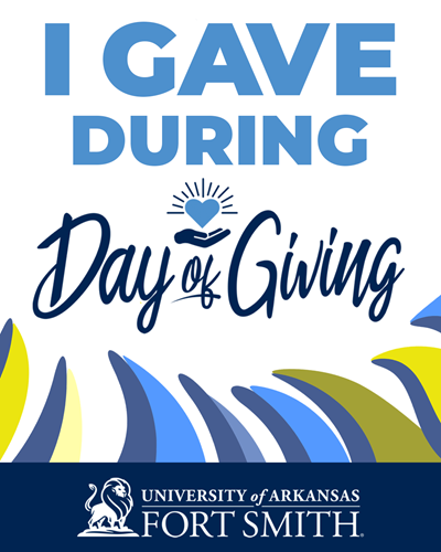 A banner with text that displays I gave during Day of Giving