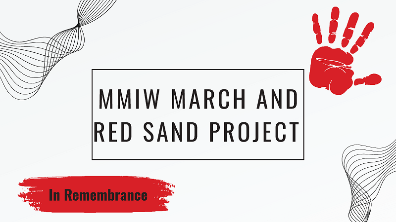 MMIW march and Red Sand Project