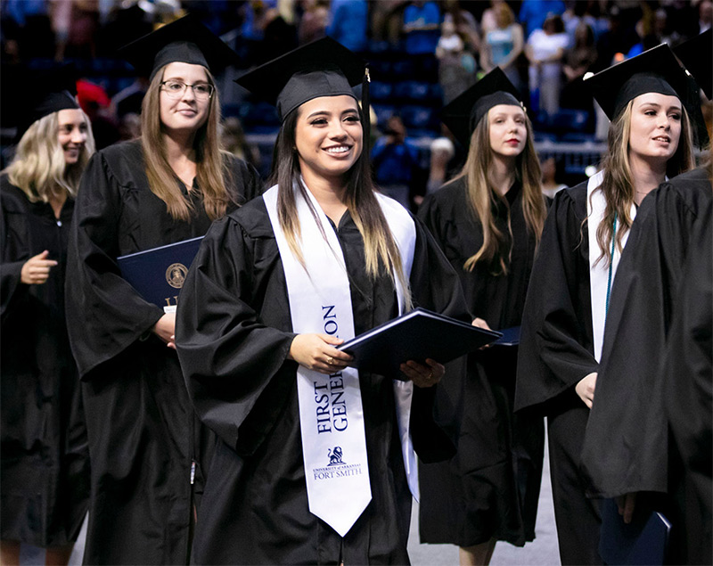 students graduating