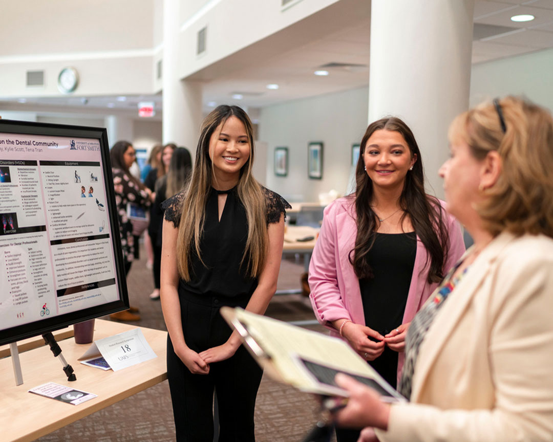 UAFS students from the College of Health, Education, and Human Sciences present at the 16th Annual Student Research Symposium