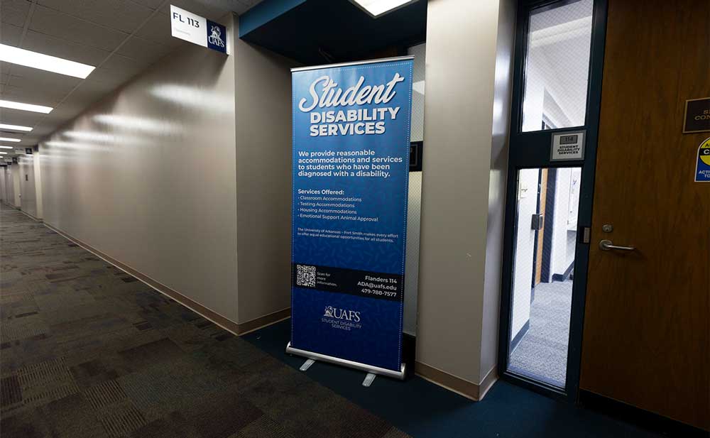 Student Disability Services' new space at the University of Arkansas - Fort Smith, Flanders 114