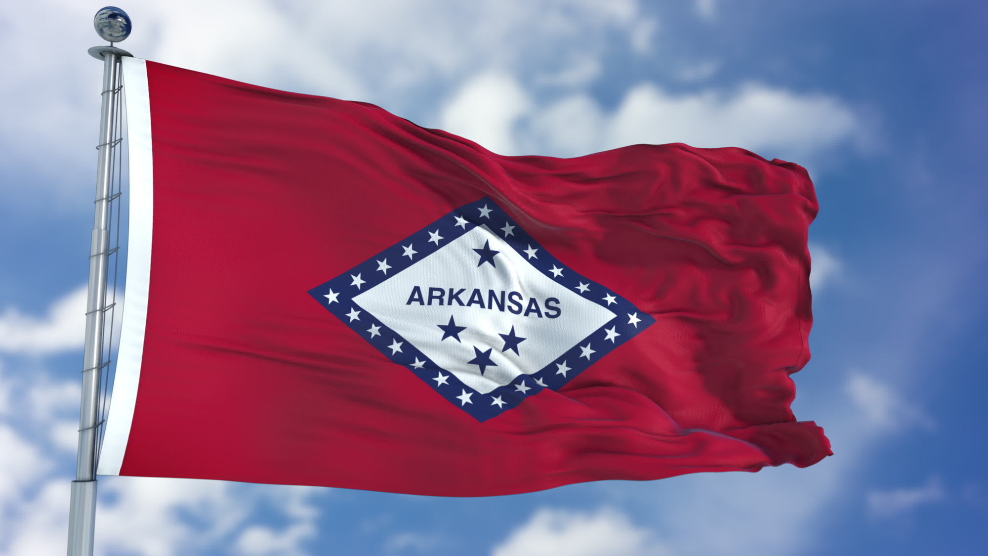 The arkansas flag