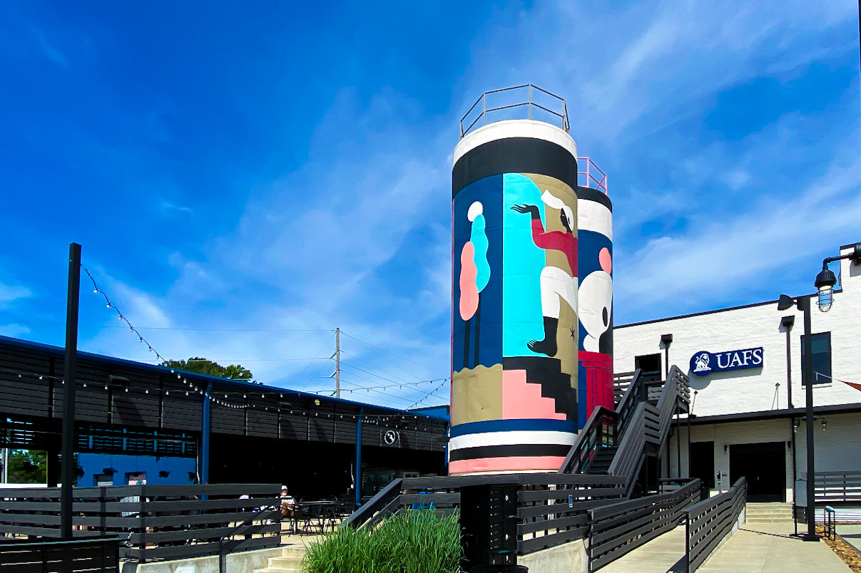 Painted Silos at the Bakery District 