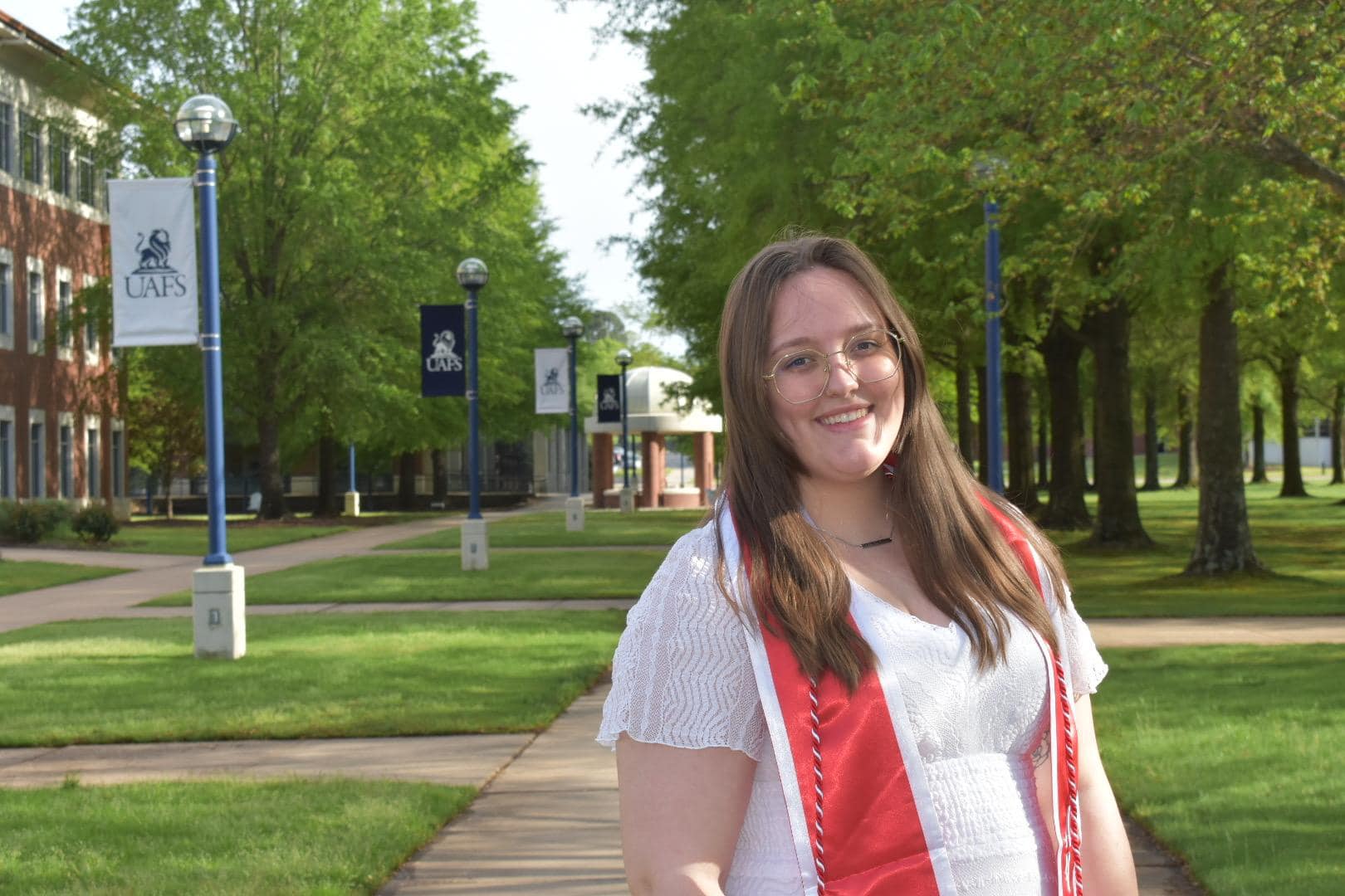 Blakelynn Roberson graduation at UAFS in May of 2022