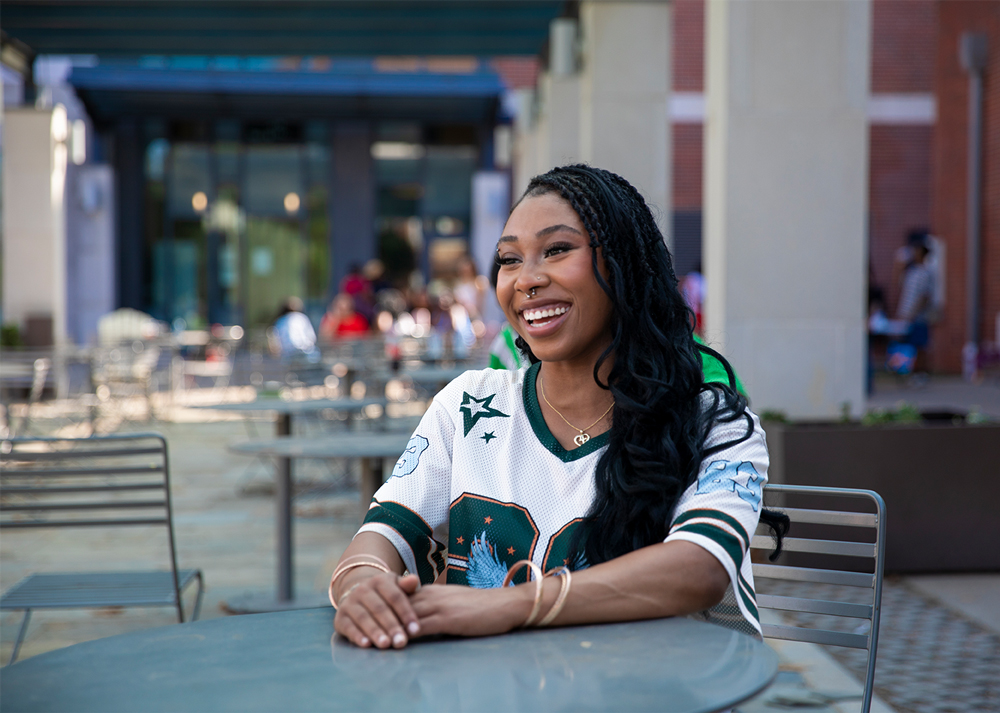 Emani Green at the Black Student Alliance Kickback