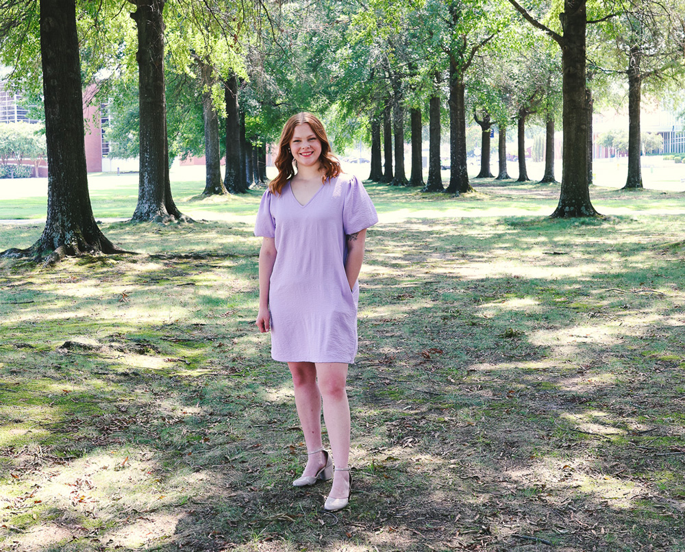Portrait of Hannah Seal from the UAFS Campus Green