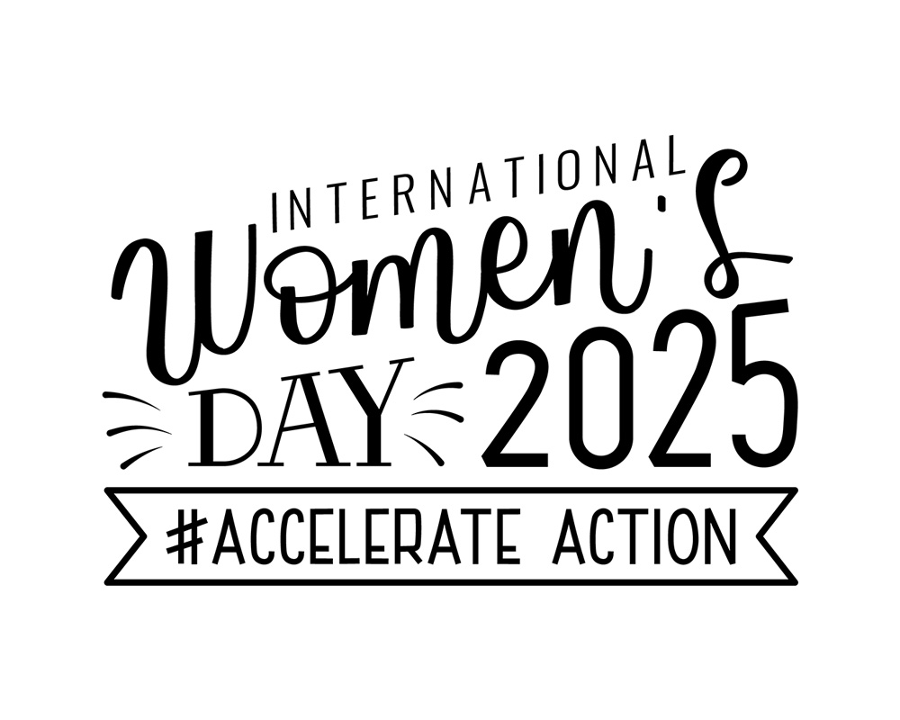 International Women's Day, 2025. Theme is #AccelerateAction