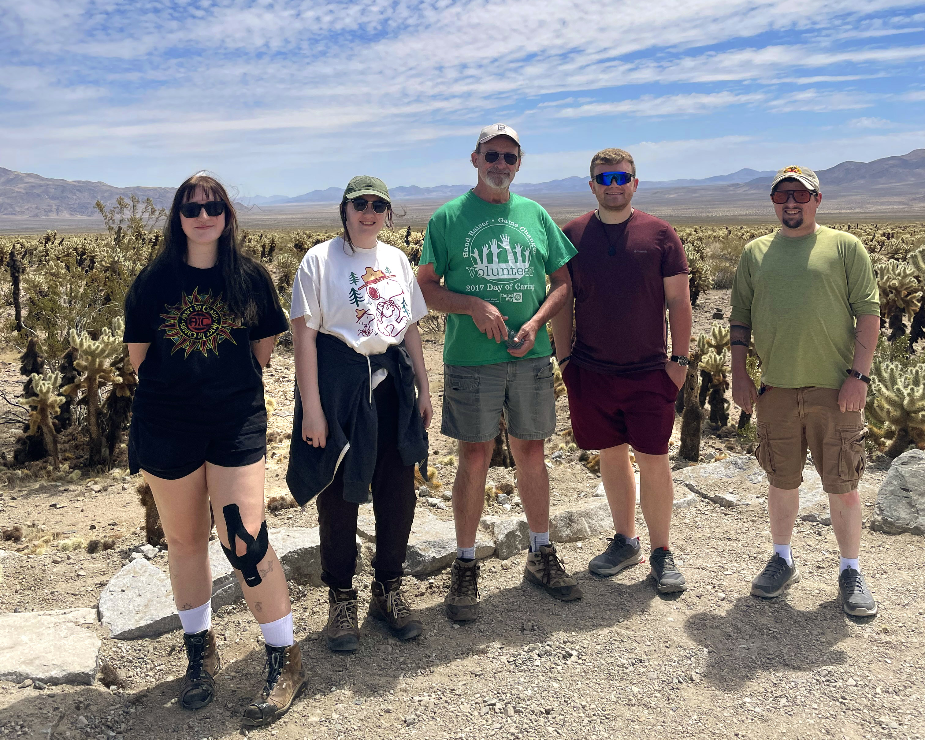 Dr. Mayo and research students document their research