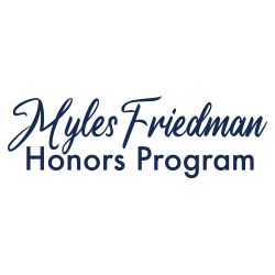 Myles Friedman Honors College Living Learning Community logo